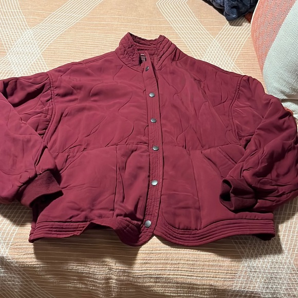 Blank NYC Jackets & Blazers - NWOT Blank NYC Quilted Jacket- Maroon